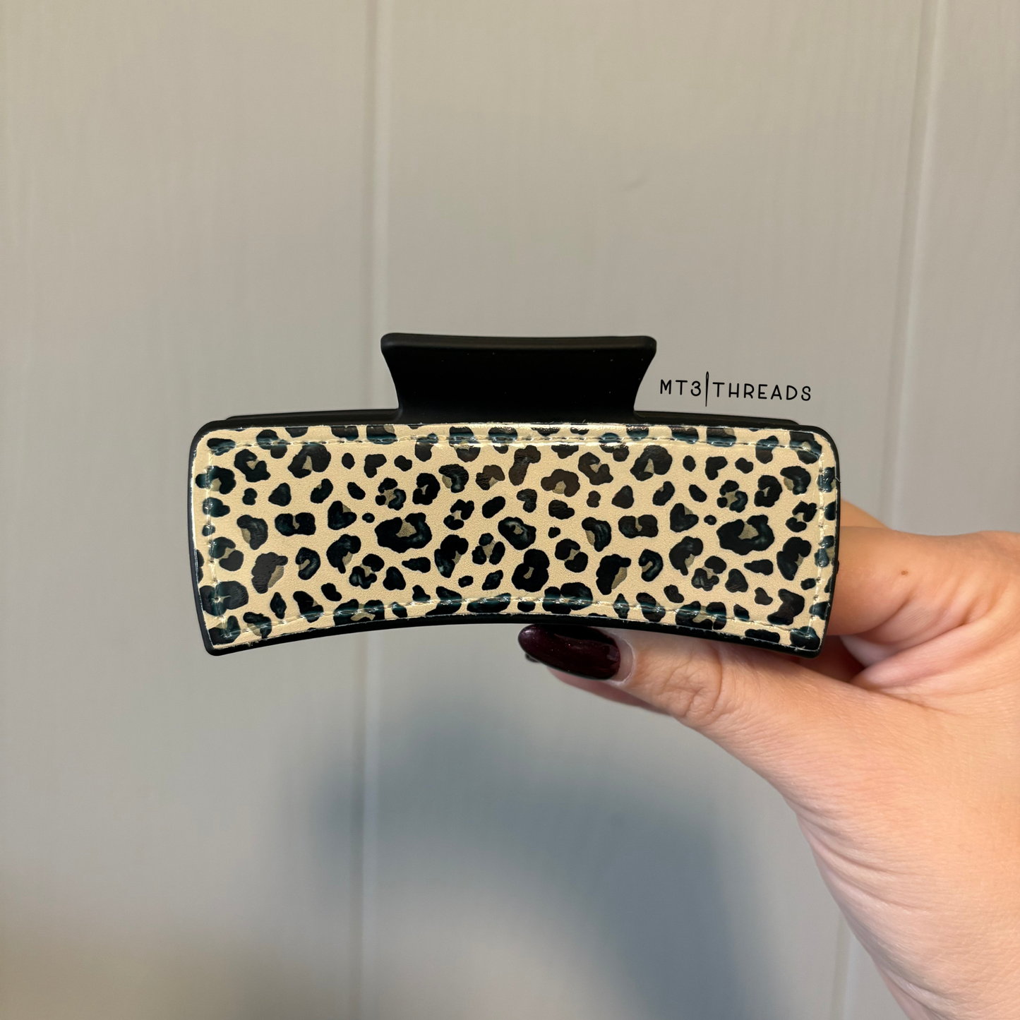 Tan Watercolor Cheetah | Claw Clip