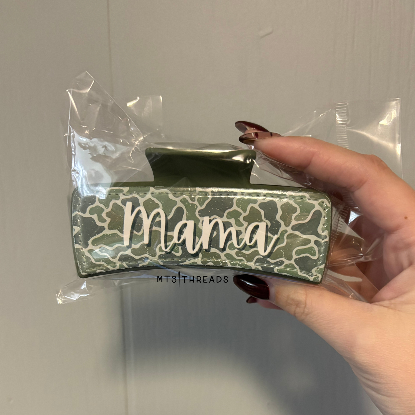 Mama Distress Camo | Claw Clip