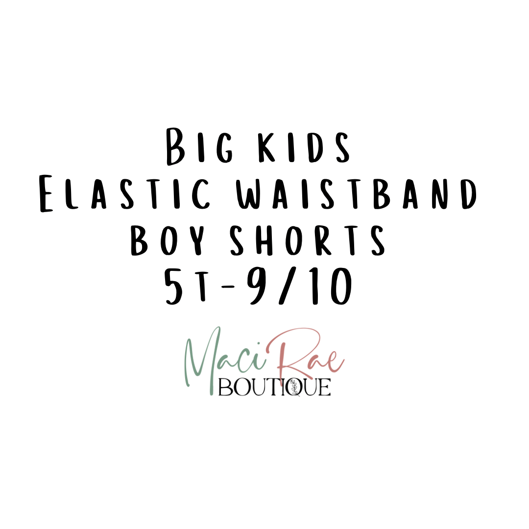 BIG KIDS Elastic Waistband Boy Short