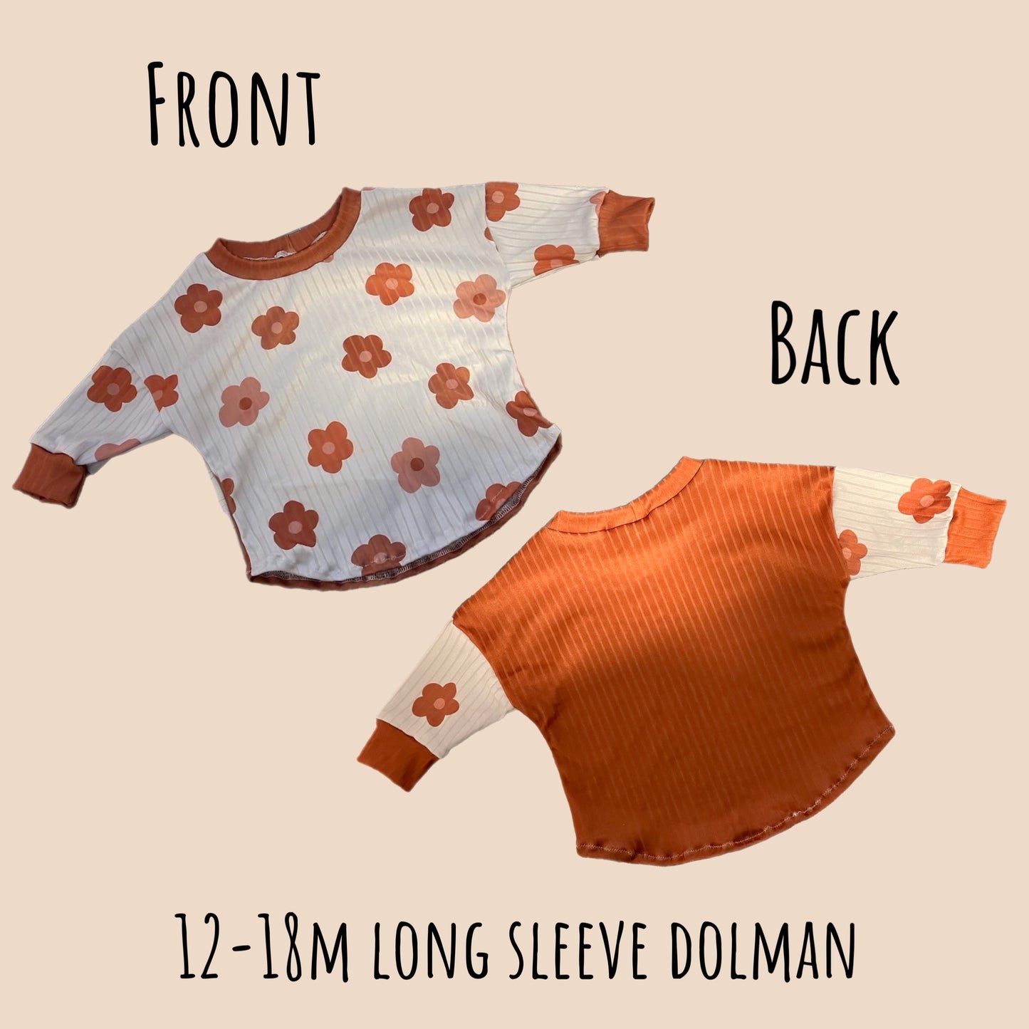 12-18M Long Sleeve Dolman