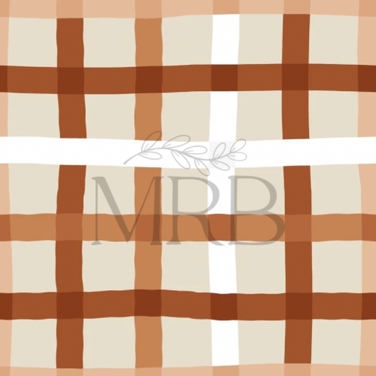 Exclusive Tan Boho Daisies Checks (ON HAND)