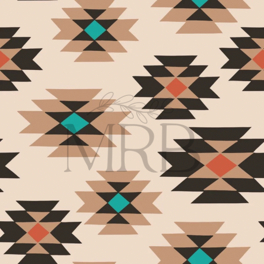 Tan Aztec (ON HAND FABRIC)