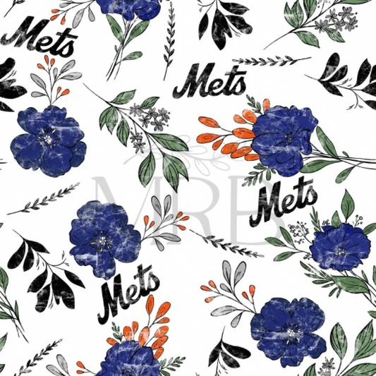 Mets Floral (ON HAND FABRIC)