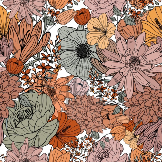 Colorful Floral (ON HAND FABRIC)