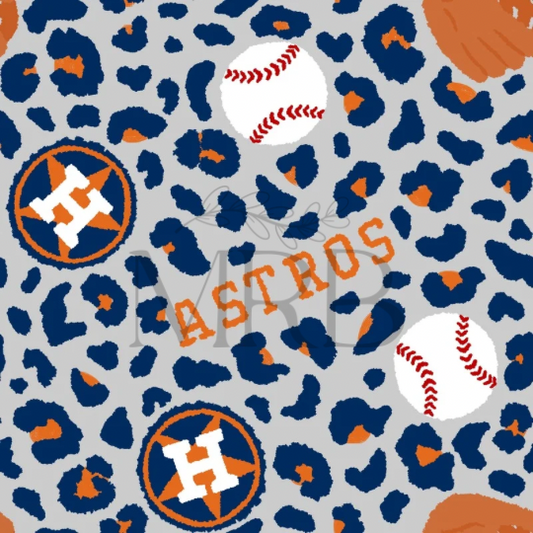 Astros Cheetah (ON HAND FABRIC)