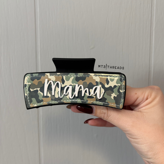 Mama Camo | Claw Clip