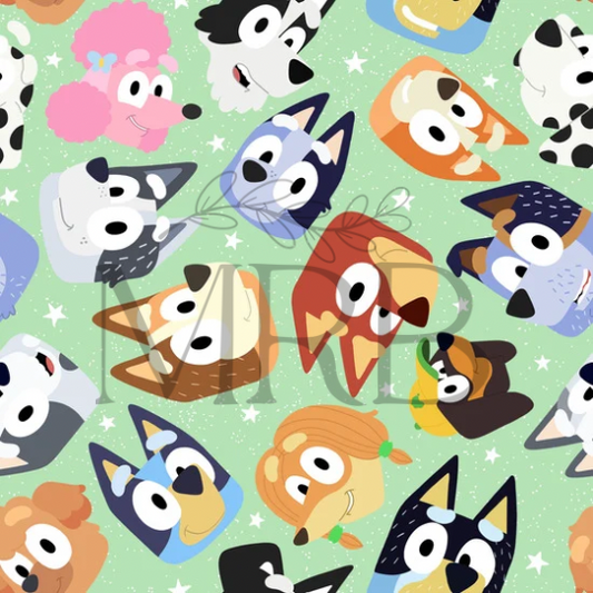 Bluey Friends (ON HAND FABRIC)