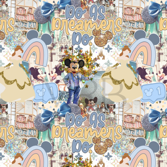 Blue+Gold Princess Collage (ON HAND)