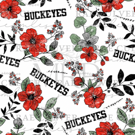 Ohio State Floral (ON HAND)o