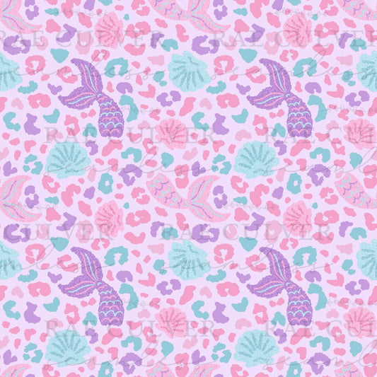 Mermaid Cheetah(ON HAND FABRIC)