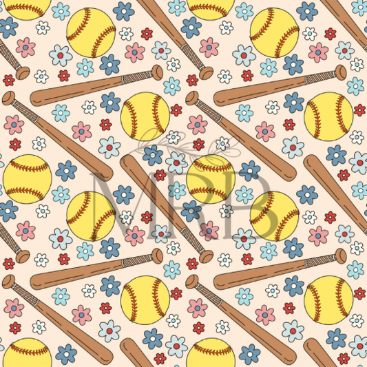 Floral Softball (ON HAND)