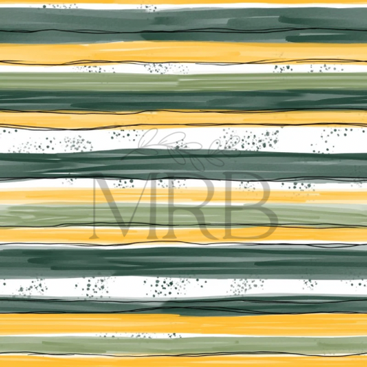 Green+Yellow Stripes (Horizontal) (ON HAND FABRIC)