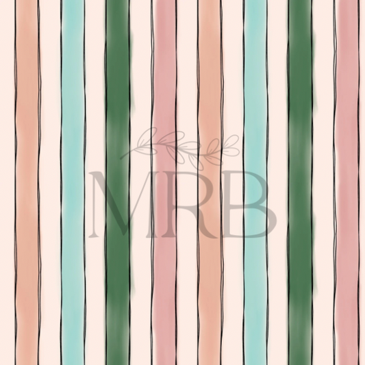 Wildflower Stripes (ON HAND FABRIC)