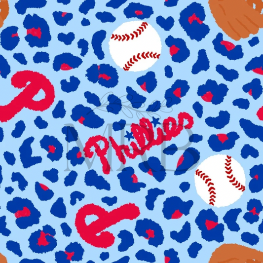 Phillies Cheetah (ON HAND FABRIC)