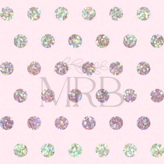 Pink Glitter Dots (ON HAND)