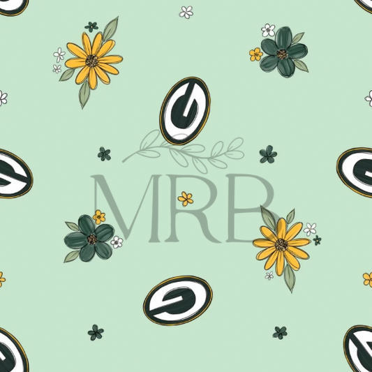 Dainty Green Bay Floral (ON HAND)