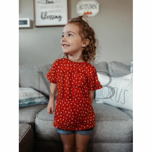 Rust Dainty Floral (ON HAND)