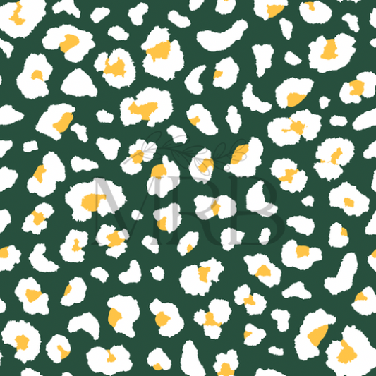 Green+Yellow Cheetah (ON HAND FABRIC)
