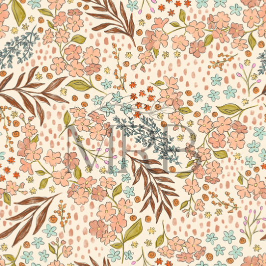 Inky Floral (ON HAND FABRIC)