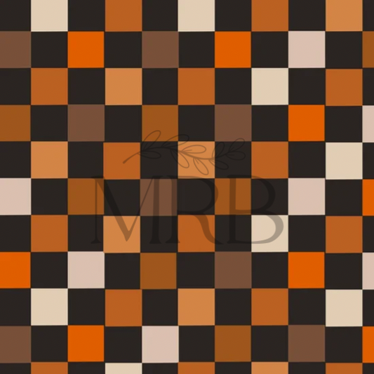 Orange+brown Checks (ON HAND)