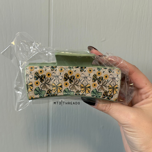 Sunflower Bows | Claw Clip
