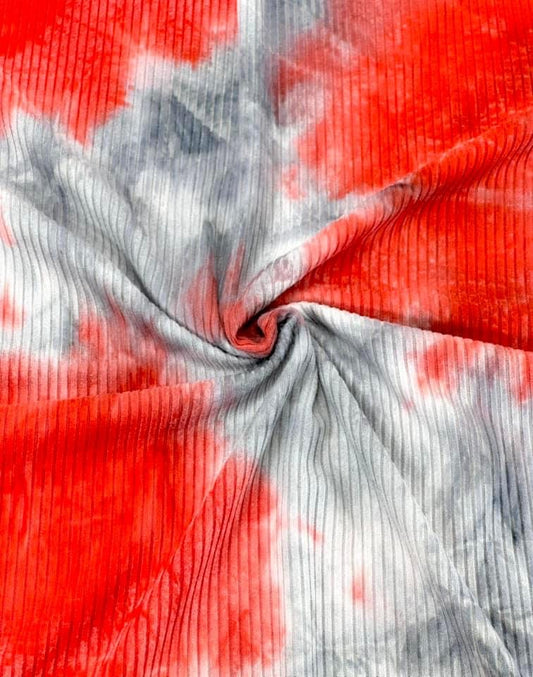 Red+Gray Tie Dye (ON HAND)