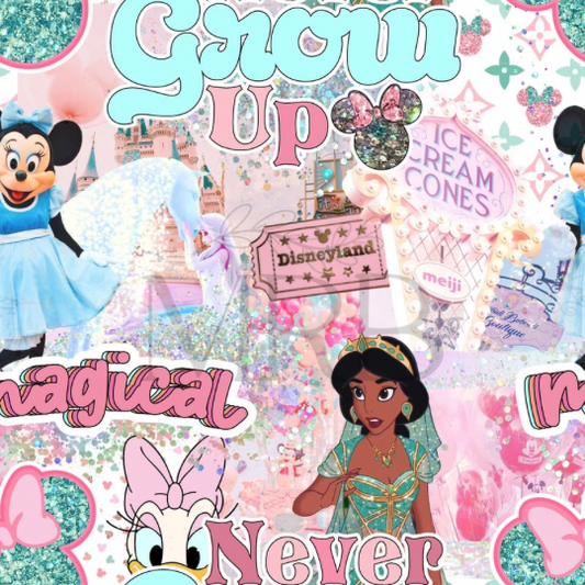 Pink+Teal Princess Collage (ON HAND)
