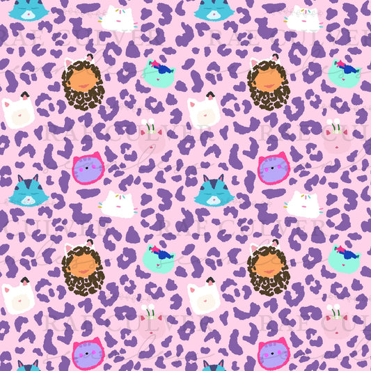 Gabby’s Dollhouse Cheetah (ON HAND FABRIC)