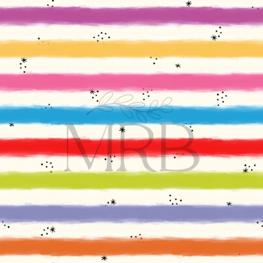 Mickey +Friends Stripes (ON HAND FABRIC)