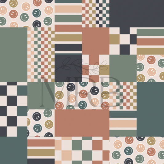 Smiley Patchwork (ON HAND)
