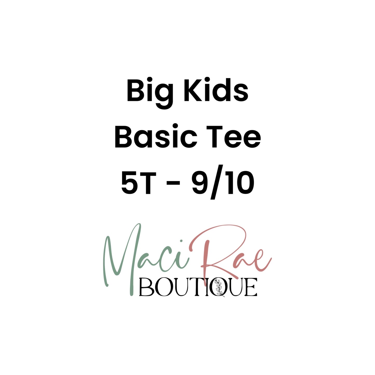 BIG KIDS Basic Tee