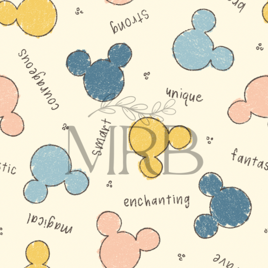 Pink+Blue Mickey Affirmations (ON HAND)