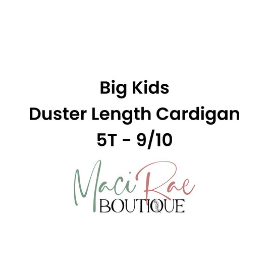 BIG KIDS Duster Cardigan