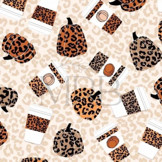 Cheetah Pumpkin (ON HAND FABRIC)
