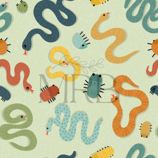 Snakes + bugs (ON HAND FABRIC)