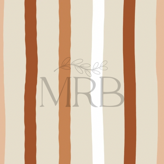 Exclusive Tan Boho Daisies Stripes (ON HAND)