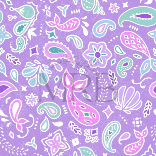 Purple Mermaid Bandana (ON HAND)