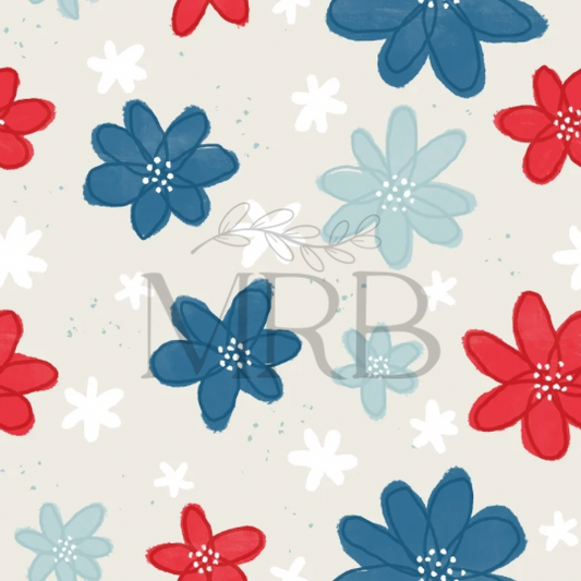 RWB Boho Daisies (ON HAND FABRIC)