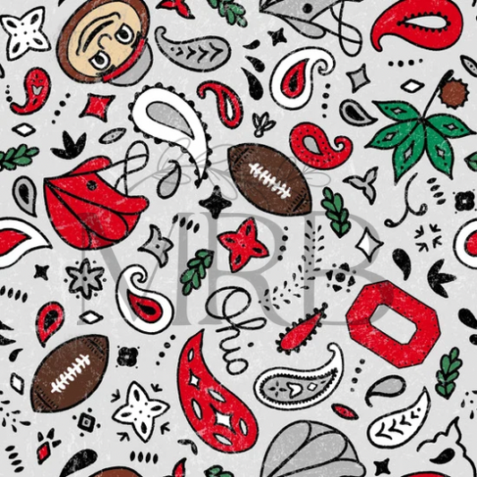 Buckeye Bandana (ON HAND FABRIC)