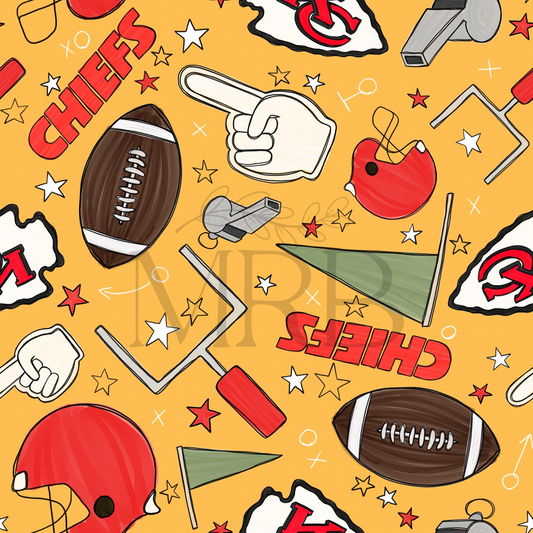 Kansas City Chiefs General (ON HAND FABRIC)