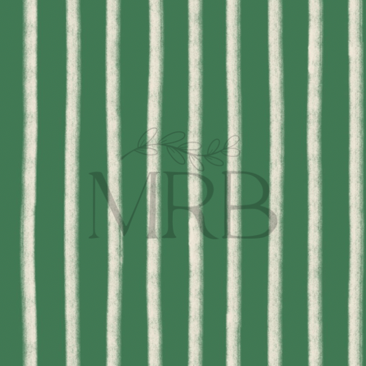 Exclusive Green+White Stripes (ON HAND)