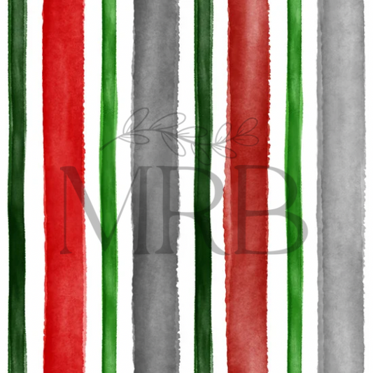 Ohio State Watercolor Stripes (ON HAND)