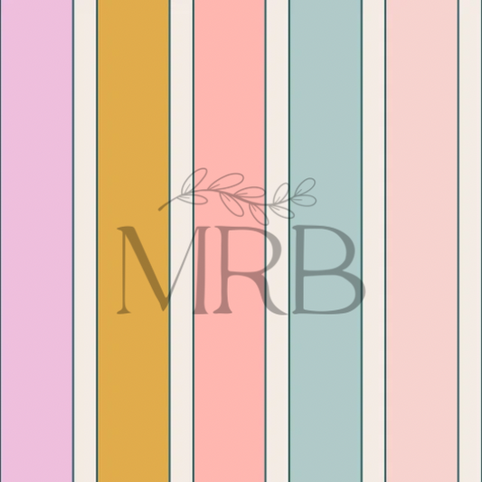 Bright Boho Floral Stripes (ON HAND)