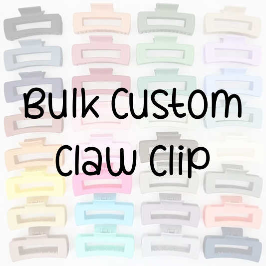 Bulk Custom Claw Clip