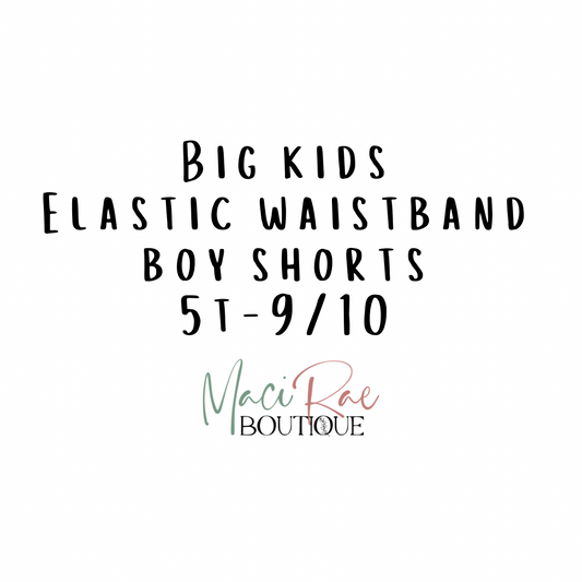 BIG KIDS Elastic Waistband Boy Short