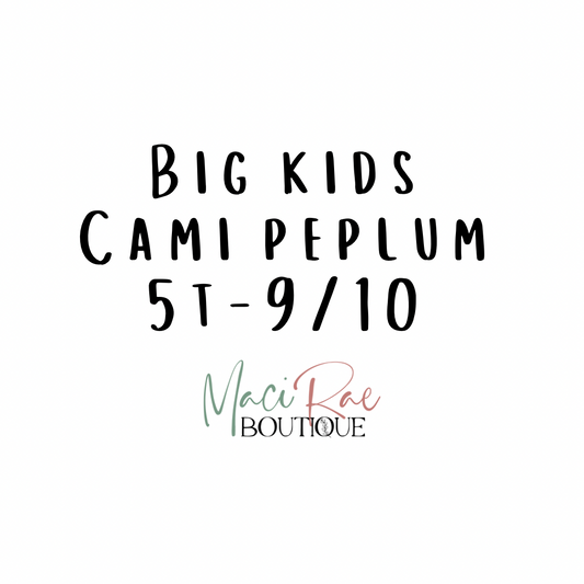 BIG KIDS Cami Peplum