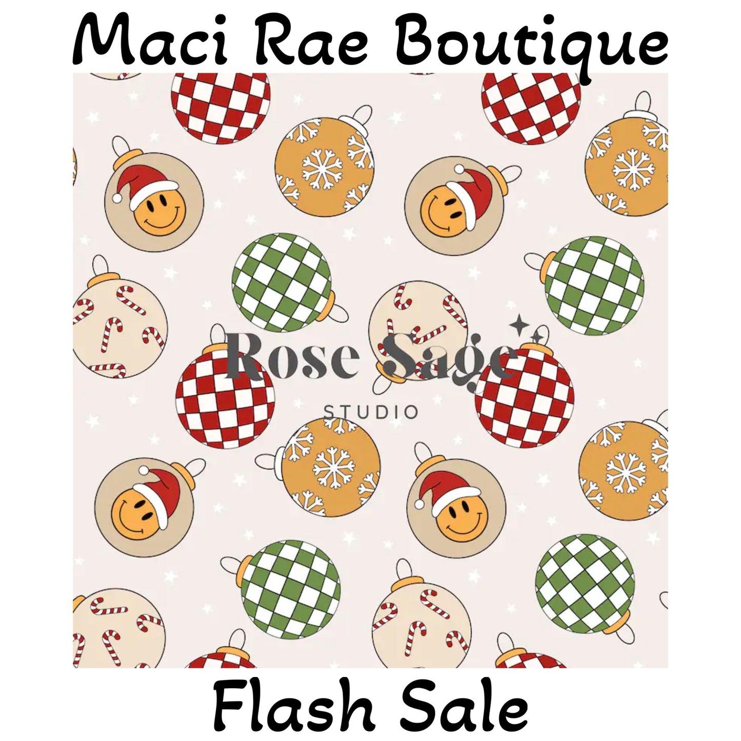 Smiley Ornaments Flash Sale