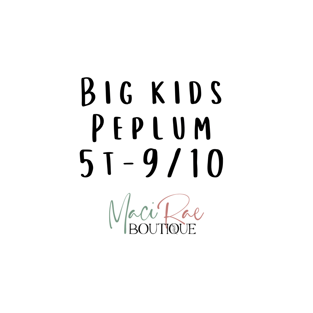 BIG KIDS Peplum