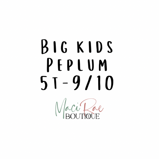 BIG KIDS Peplum