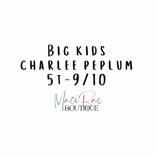 BIG KIDS Charlee Peplum